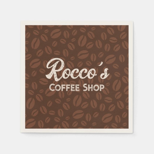 Guardanapo De Papel Café Feijão Castanho (Frente)