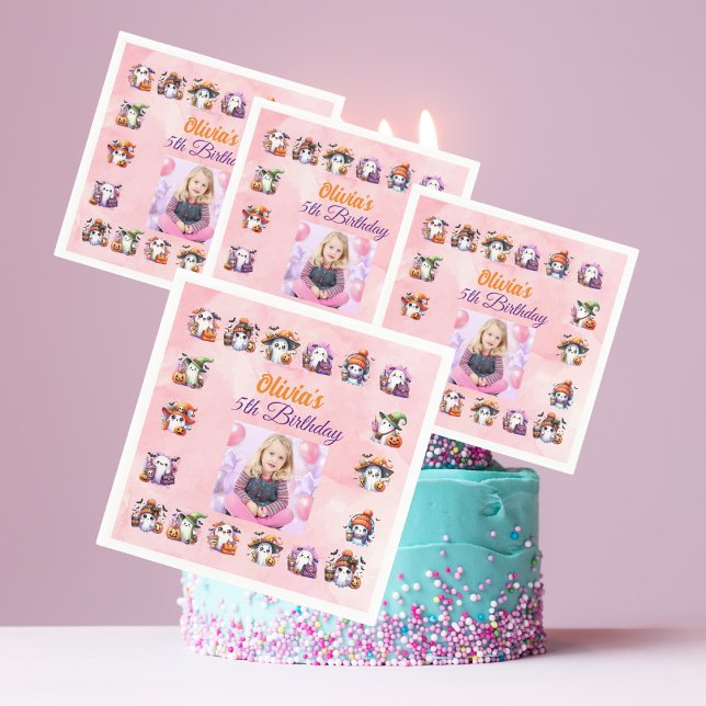 Guardanapo De Papel Café Lover Ghost Mesa Napkin para Crianças Anivers (Criador carregado)