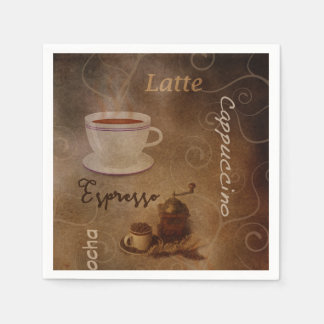 Guardanapo De Papel Café Lover's Word Art