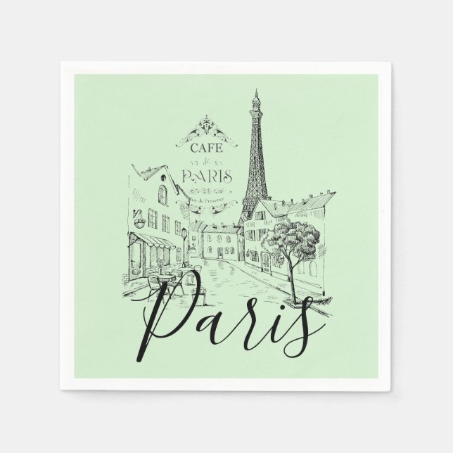 Guardanapo De Papel Cafe Paris Napkins (Frente)