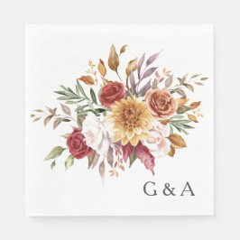 Guardanapo De Papel Cair Aquarela Botânica