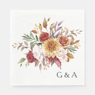 Guardanapo De Papel Cair Aquarela Botânica