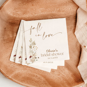 Guardanapo De Papel Cair No Chá de panela De Amor, Queda De Bridal De
