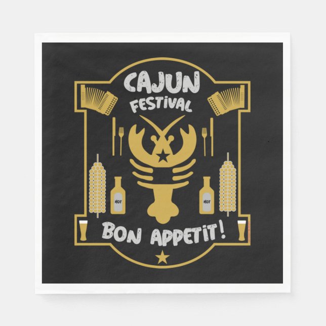 Guardanapo De Papel Cajun Bayou da Louisiana (Frente)