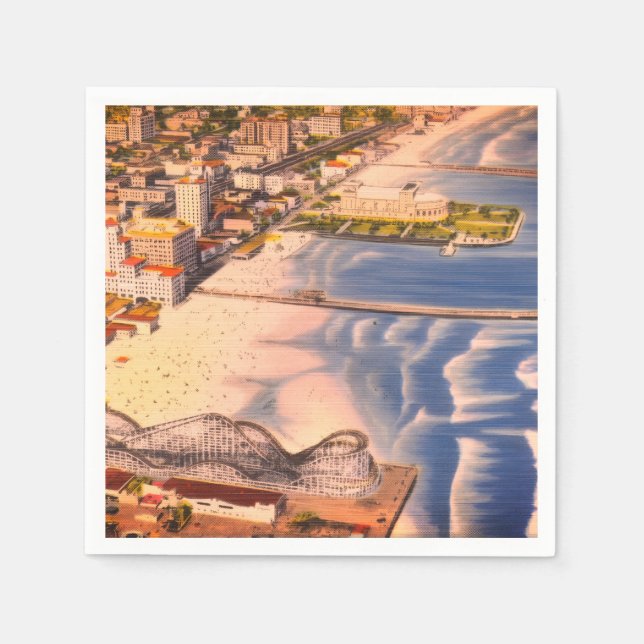 Guardanapo De Papel Calçada de Long Beach, CA (Sonho Californiano) (Frente)