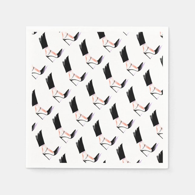 Guardanapo De Papel Calçados de salto alto feminino (Frente)