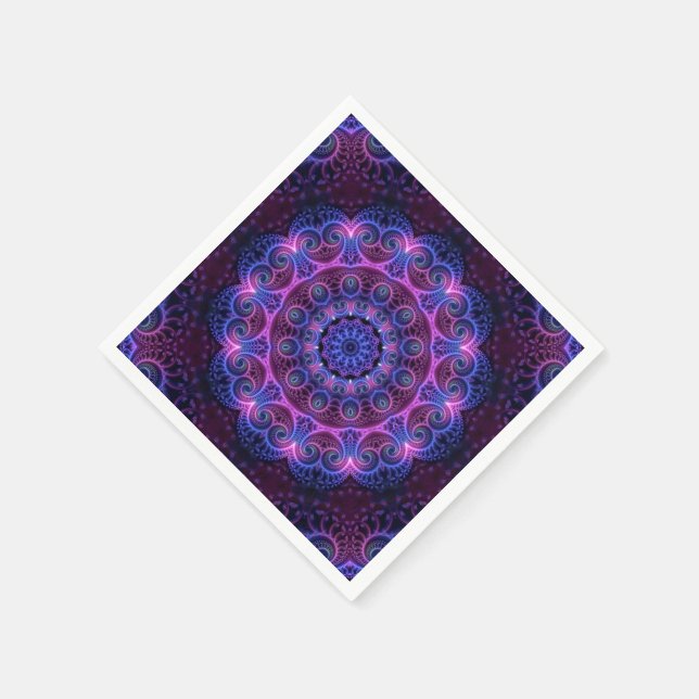 Guardanapo De Papel Caleidoscópio Apofise Mandala Corações (Canto)