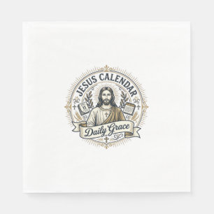 Guardanapo De Papel Calendário de Jesus Graça Diária Calendário de Jes
