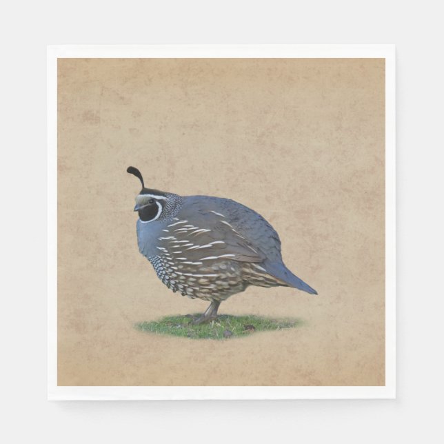 GUARDANAPO DE PAPEL CALIFORNIA QUAIL (Frente)