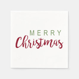 Guardanapo De Papel Caligrafia de Festa de Natal Simples
