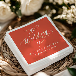 Guardanapo De Papel Caligrafia Elegante Moderna Verona Sunset Wedding