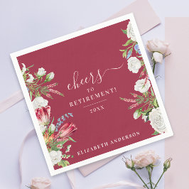 Guardanapo De Papel Caligrafia Floral Branca Elegante