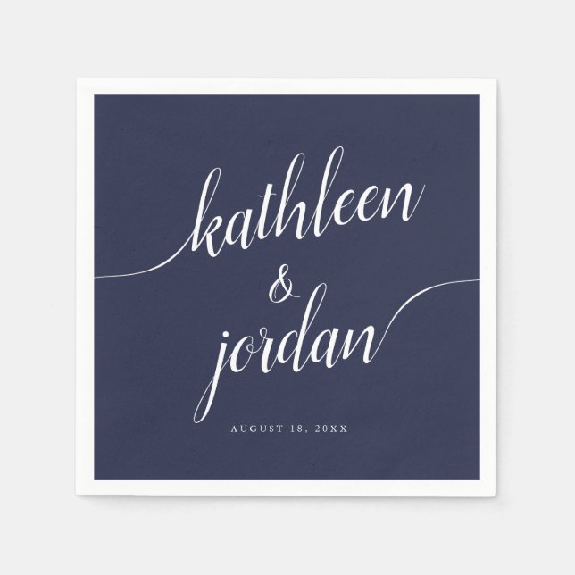 Guardanapo De Papel Caligrafia manuscrita caseira e noiva (Frente)