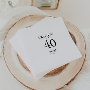 Guardanapo De Papel Caligrafia moderna aplaude 40 anos