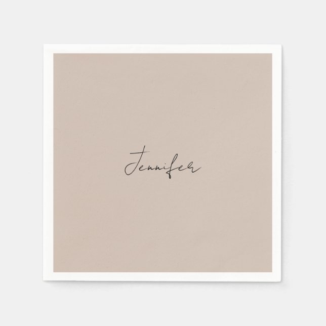 Guardanapo De Papel Caligrafia Simples Nome Simples Café Mug (Frente)