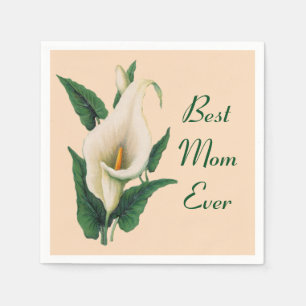 Guardanapo De Papel Calla Lílias - Melhor Mãe Nunca