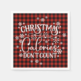 Guardanapo De Papel Calorias de Natal Não Contem
