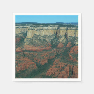 Guardanapo De Papel Camadas de Rochas Vermelhas na Arizona de Sedona