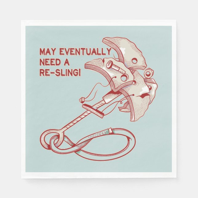 Guardanapo De Papel Câmera de escalada de Rock Antigo engraçada (Frente)