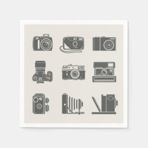 Guardanapo De Papel Câmeras Vintage Fotografia