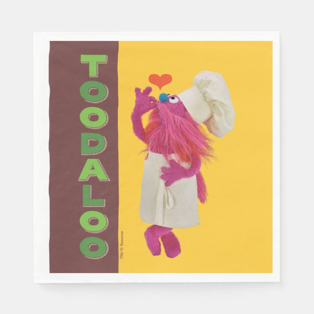 Guardanapo De Papel Caminhão Foodie do Monstro do Biscoito | Toodaloo (Frente)