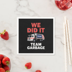 Guardanapo De Papel Caminhão Lixo Trump 2024 Nós Conseguimos Equipe Li