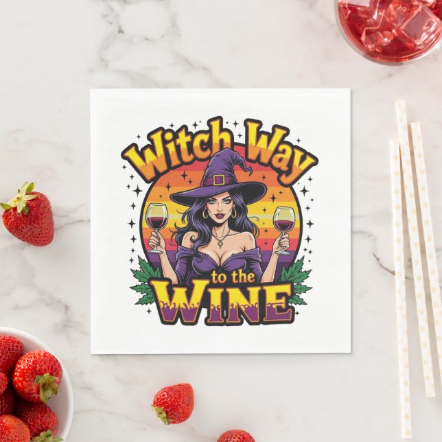 Guardanapo De Papel Caminho Da Bruxa Para O Vinho (Insitu)