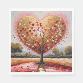 Guardanapo De Papel Caminho para o Coração