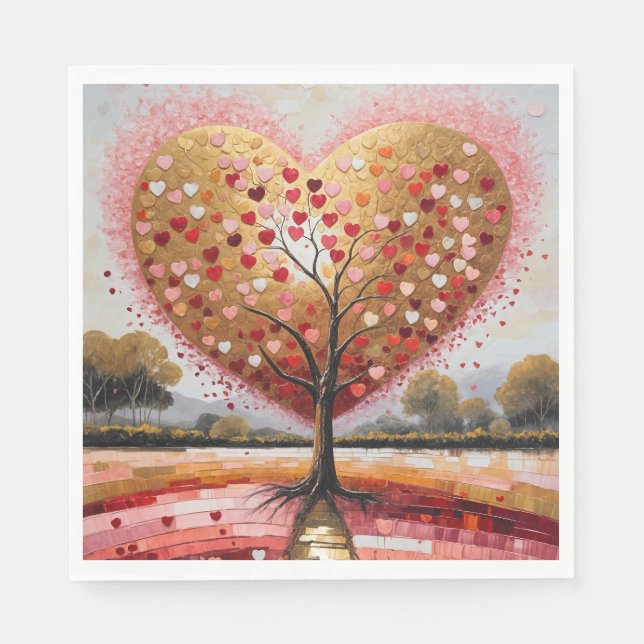 Guardanapo De Papel Caminho para o Coração (Frente)