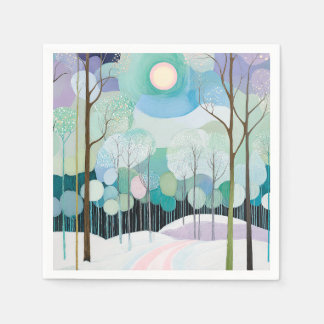 Guardanapo De Papel Caminho sob a Lua Pastel