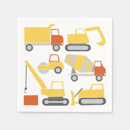 Guardanapo De Papel Caminhões de Construção Napkins para Festa de aniv