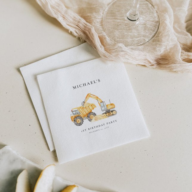 Guardanapo De Papel Caminhões de Construção Papelão de Sexta-Feira (Criador carregado)