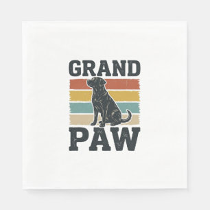 Guardanapo De Papel Camisa Avô Cachorro Vintage Pata Grande Design_1