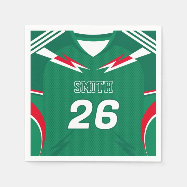 Guardanapo De Papel Camisa de Futebol do México com Nome e Número Pers (Frente)