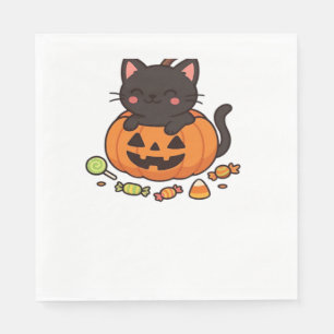 Guardanapo De Papel Camisa de Gatinho de Abóbora Essencial
