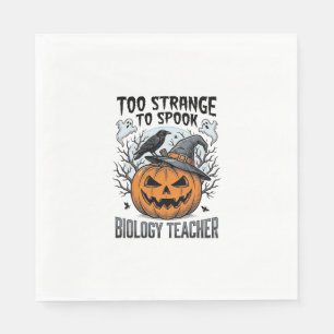 Guardanapo De Papel Camisa de professora de biologia de Halloween Corv
