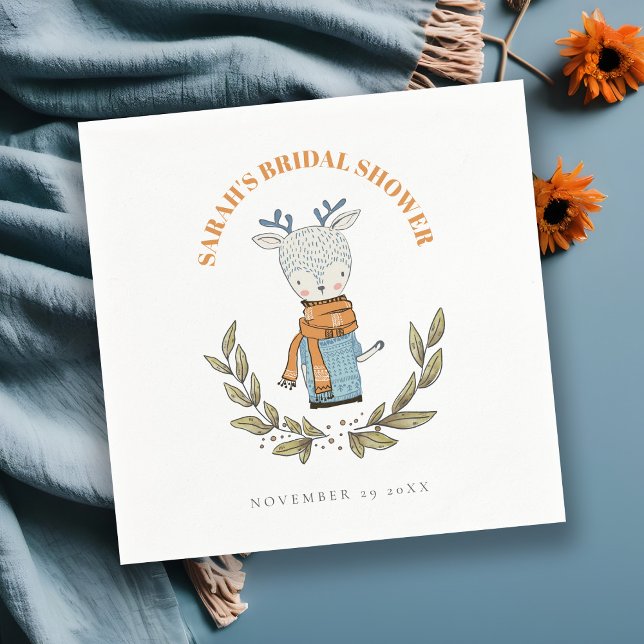 Guardanapo De Papel Camisa Feia de Natal de Noiva de Rena de Inverno (Criador carregado)