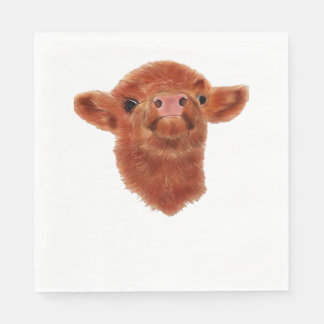 Guardanapo De Papel Camisa T Sobredimensionada Vaca Highland