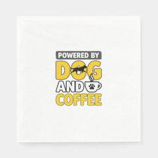 Guardanapo De Papel Camiseta Vintage Alimentada Por Cão E Café_1