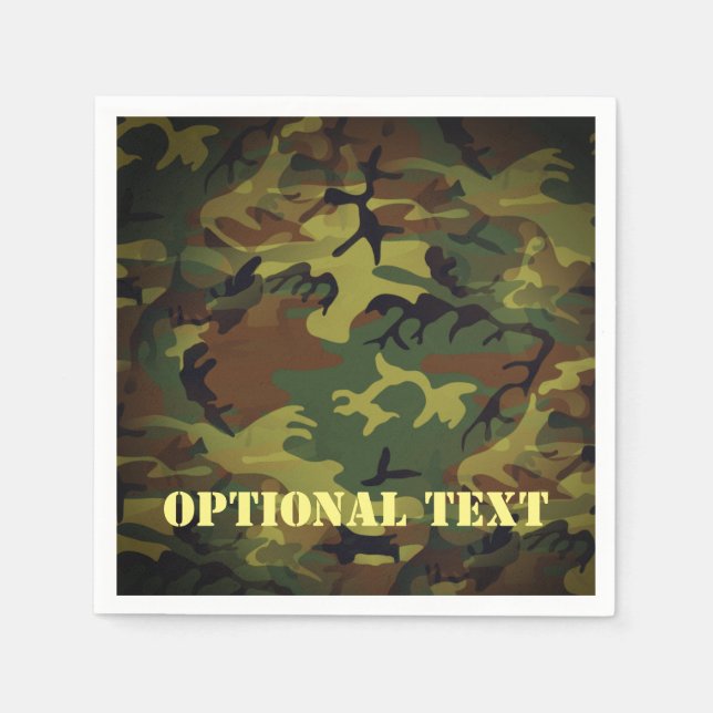 Guardanapo De Papel Cammo Verde (Frente)