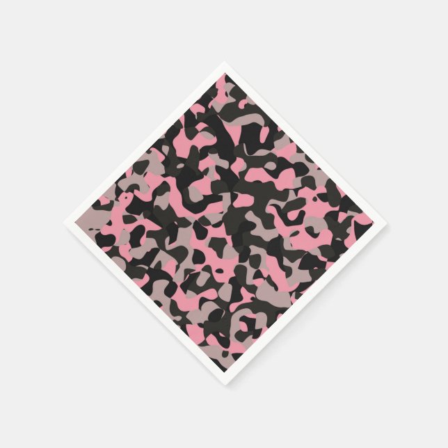 Guardanapo De Papel Camo rosa (Canto)