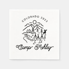 Guardanapo De Papel Camp Bachelorette Coquetel Personalizado Napkins