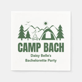 Guardanapo De Papel Camp Bachelorette Green Paper Napkin