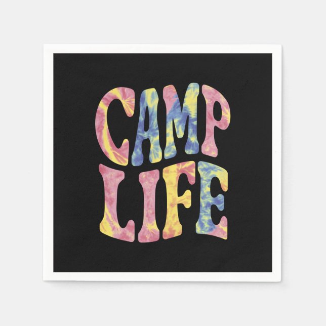 Guardanapo De Papel Camp Life Tie-Die Retro (Frente)