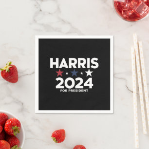 Guardanapo De Papel Campanha Eleitoral de Kamala Harris 2024 Para Pres