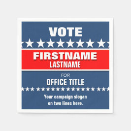 Guardanapo De Papel Campanha eleitoral política Modelo