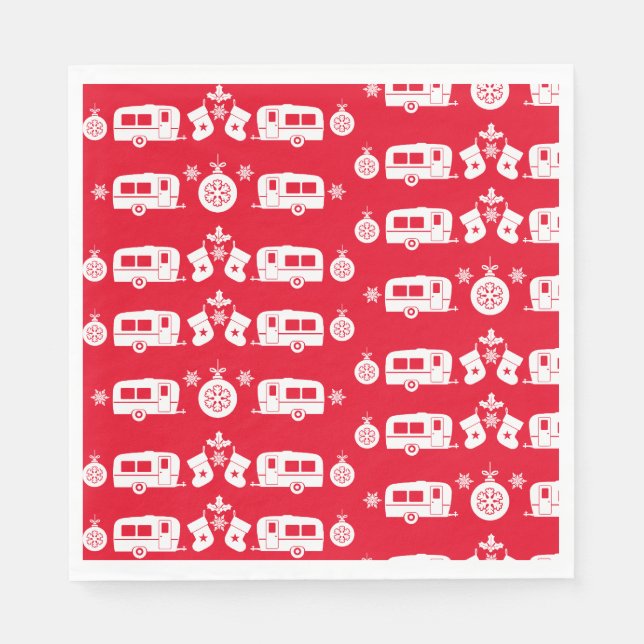 Guardanapo De Papel Campanha Feliz de Natal Caravan (Frente)