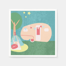 Guardanapo De Papel Campanha Retro Party Stars Noite