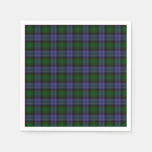 Guardanapo De Papel Campbell Tartan Green Xadrez