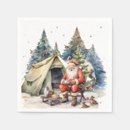 Guardanapo De Papel Camping Christmas temed for camper
